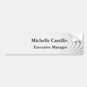 Modern eenvoudig professioneel minimalistisch bumpersticker
