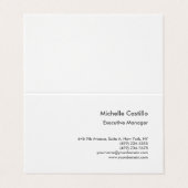 Modern eenvoudig professioneel minimalistisch gevo visitekaartje (Buitenkant ongevouwen)