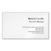 Modern eenvoudig professioneel minimalistisch magnetisch visitekaartje (Voorkant)