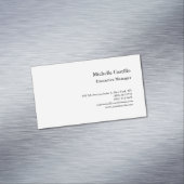 Modern eenvoudig professioneel minimalistisch magnetisch visitekaartje (Voorbeeld)