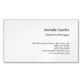 Modern eenvoudig professioneel minimalistisch magnetisch visitekaartje (Voorkant)