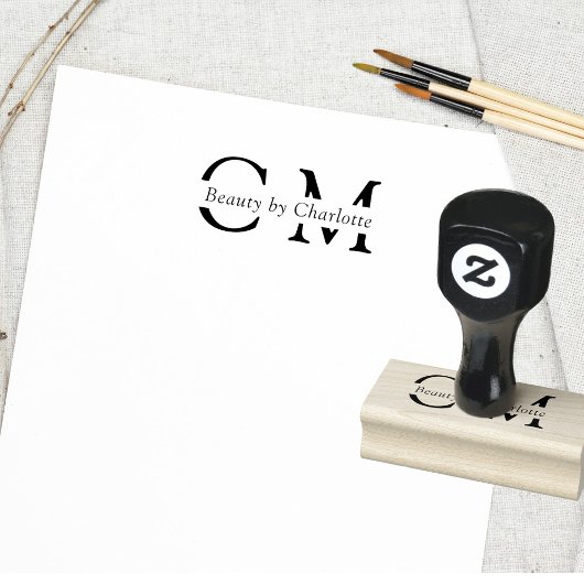 Modern, eenvoudig, professioneel rubberstempel