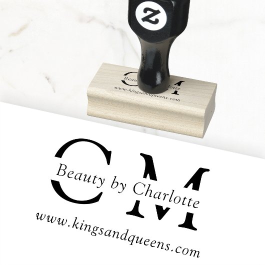 Modern, eenvoudig, professioneel rubberstempel