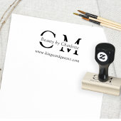 Modern, eenvoudig, professioneel rubberstempel