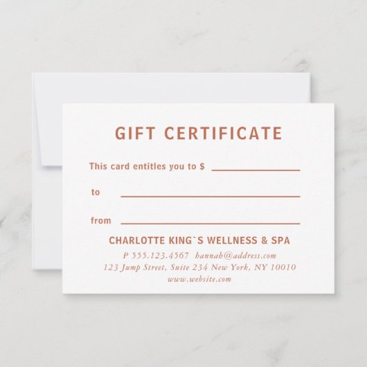 Modern, eenvoudig, professioneel, salon, lichtgroe (Achterkant)