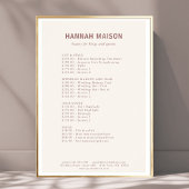 Modern Eenvoudig, Professioneel, Salon, Prijslijst Poster
