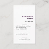 Modern eenvoudig professioneel Visitekaartje (Voorkant)