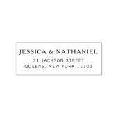 Modern eenvoudig retouradres rubberstempel (Afrduk)