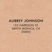 Modern eenvoudig retouradres rubberstempel