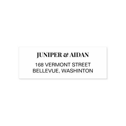 Modern eenvoudig retouradres  zelfinktende stempel (Design)