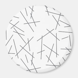 Modern, eenvoudig, rommelig grafisch lijnpatroon magneet