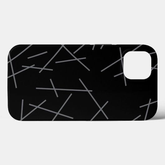 Modern, eenvoudig, rommelig, trendy grafisch lijnp Case-Mate iPhone case (Achterkant (horizontaal))