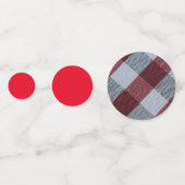 Modern eenvoudig rood vrolijk kerstpatroon confetti (Voorkanten)