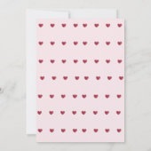 Modern Eenvoudig roze Boho Kleding Meisje Baby sho Kaart (Achterkant)