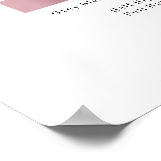 Modern, eenvoudig, salon-prijsvormend Poster (Hoek)