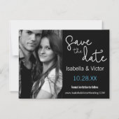 Modern, eenvoudig, Save the Date Magnetische Uitnodiging (Voorkant)