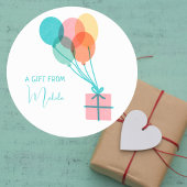 Modern eenvoudig Schattige gepersonaliseerd cadeau Ronde Sticker