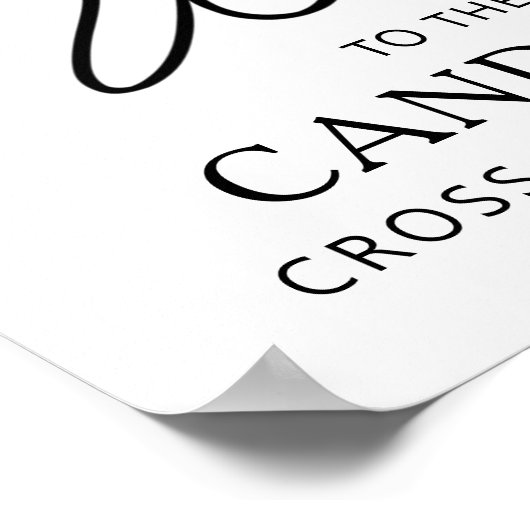 Modern eenvoudig script Afstuderen welkomstfoto 4 Poster (Hoek)