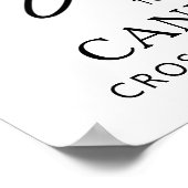 Modern eenvoudig script Afstuderen welkomstfoto 4 Poster (Hoek)