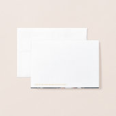 Modern eenvoudig script en foto bruiloft bedankt folie kaarten (Met envelop)