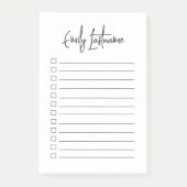 Modern eenvoudig script gepersonaliseerde notities post-it® notes (Voorkant)