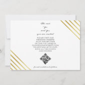 Modern Eenvoudig Script Twee Fotogalerij QR CODE Save The Date (Achterkant)