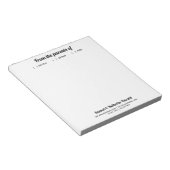 Modern eenvoudig script van de ouders van  notitieblok (Schuin)