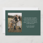 Modern Eenvoudig Script Vrolijk Kerstfeest 2 Foto Feestdagenkaart (Achterkant)