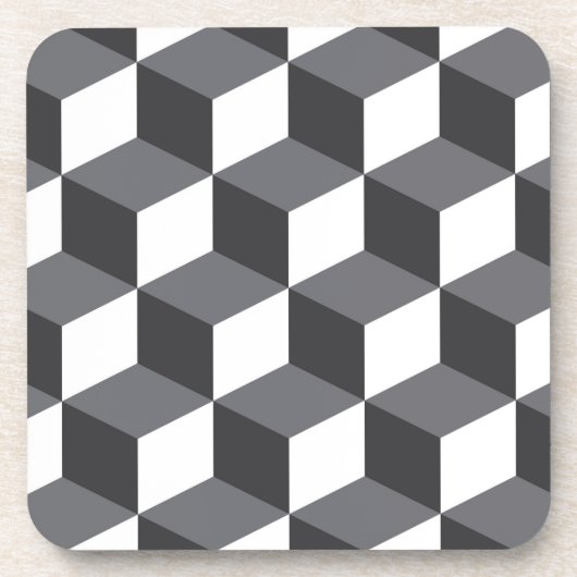 Modern, eenvoudig, stadsculppatroon bier onderzetter (Voorkant)