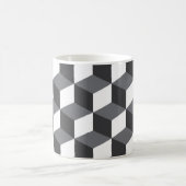 Modern, eenvoudig, stadsculppatroon koffiemok (Center)