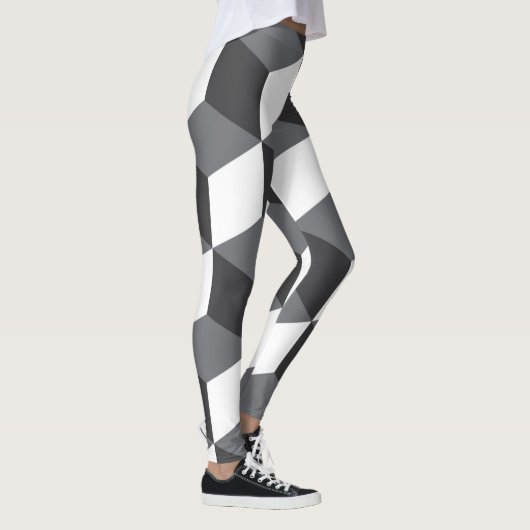 Modern, eenvoudig, stadsculppatroon leggings (Rechts)