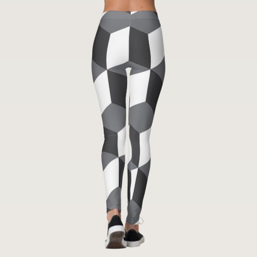 Modern, eenvoudig, stadsculppatroon leggings (Achterkant)