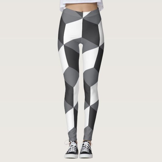 Modern, eenvoudig, stadsculppatroon leggings (Voorkant)