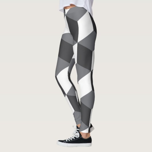 Modern, eenvoudig, stadsculppatroon leggings (Links)