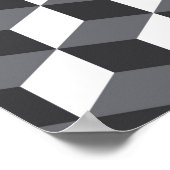 Modern, eenvoudig, stadsculppatroon poster (Hoek)