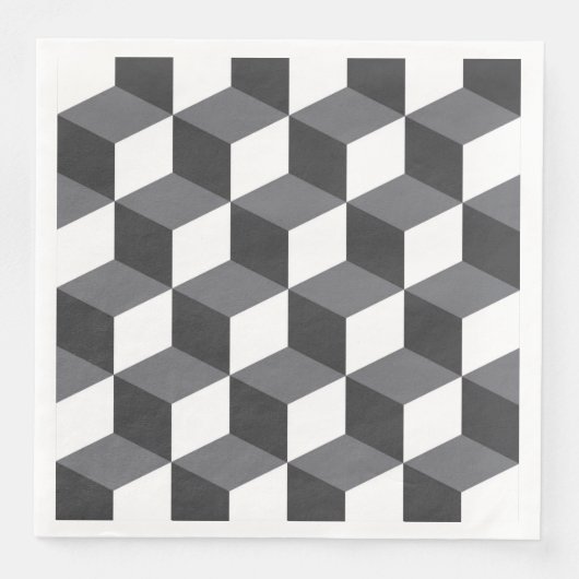 Modern, eenvoudig, stadsculppatroon servet (Voorkant)