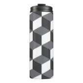 Modern, eenvoudig, stadsculppatroon thermosbeker (Voorkant)