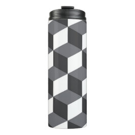 Modern, eenvoudig, stadsculppatroon thermosbeker