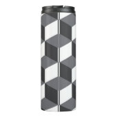 Modern, eenvoudig, stadsculppatroon thermosbeker (Achterkant)