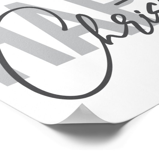 Modern, eenvoudig, stadsplanning, prettig kerstfee poster (Hoek)