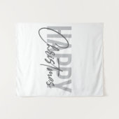 Modern, eenvoudig, stadsplanning, prettig kerstfee wandkleed (Voorkant (horizontaal))