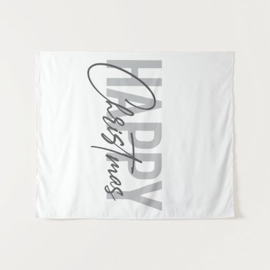 Modern, eenvoudig, stadsplanning, prettig kerstfee wandkleed (Voorkant (horizontaal))