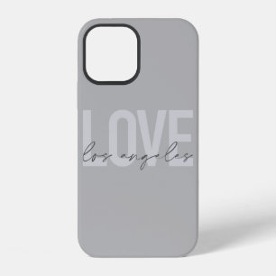 Modern, eenvoudig, stedelijk ontwerp van Love Los iPhone 12 Hoesje