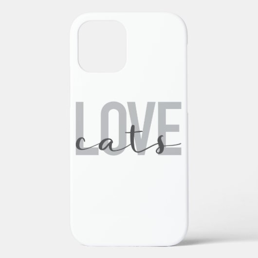 Modern, eenvoudig, stedelijk, trendy ontwerp Love Case-Mate iPhone Case (Achterkant)