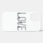 Modern, eenvoudig, stedelijk, trendy ontwerp Love Case-Mate iPhone Case (Achterkant (horizontaal))