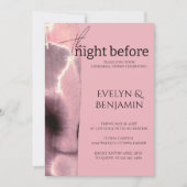 Modern, eenvoudig stoffig Roos repetitiediner Kaart (Voorkant)