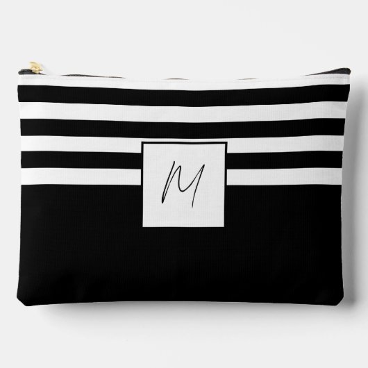 Modern eenvoudig streepjesmonogram etui (Voorkant)