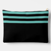 Modern eenvoudig strepen monogram etui (Achterkant)