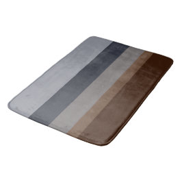 Modern Eenvoudig Stripe Design in Blues en Grey Badmat
