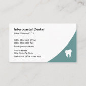 Modern eenvoudig tandartspraktijk aanbevelingskaartje (Voorkant)